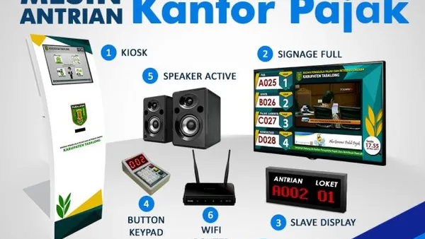 Mesin Antrian Kantor Pajak