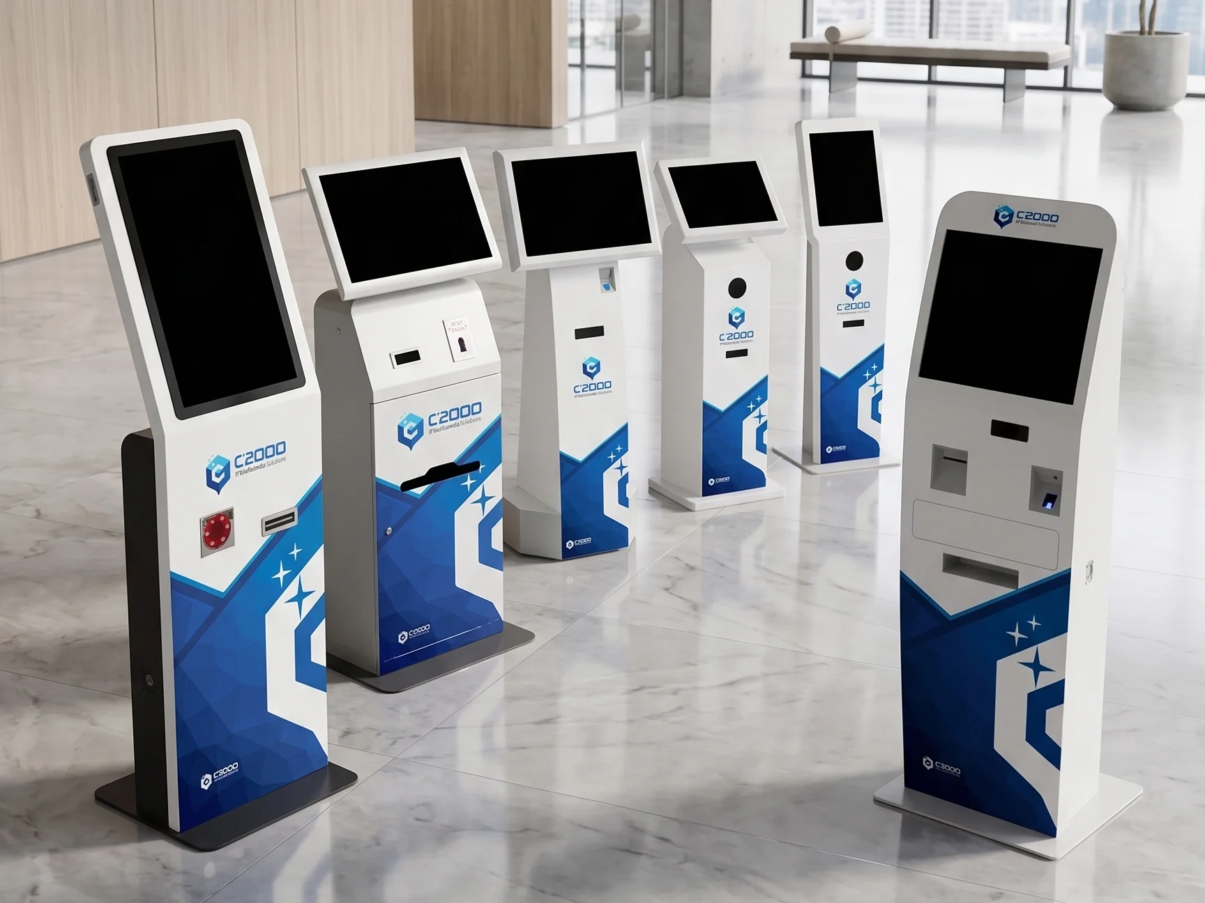 kiosk mesin antrian c2000